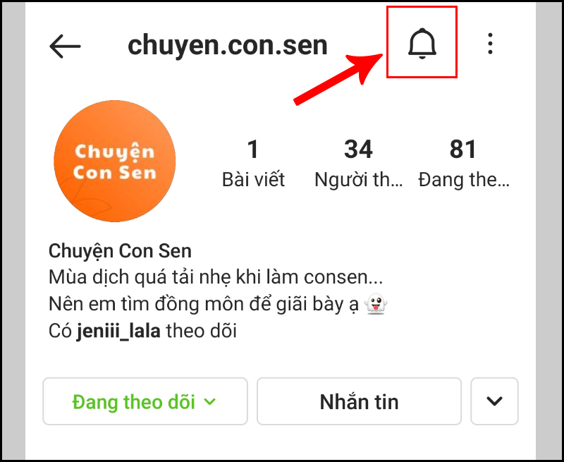 Chọn biểu tượng h&igrave;nh chu&ocirc;ng